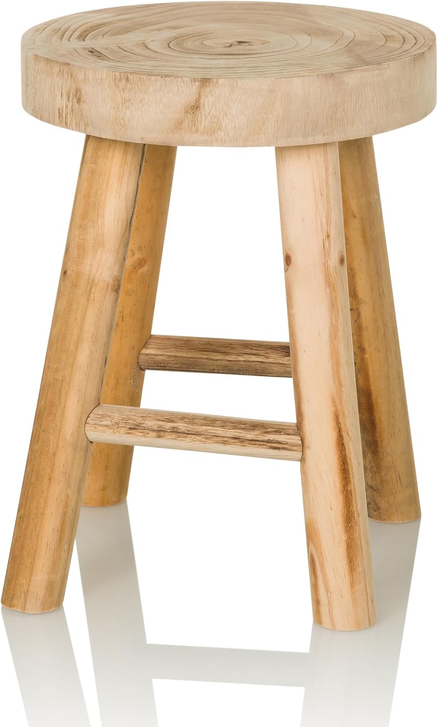 Hocker mit Runder Sitzplatte und Drei Rundbeinen